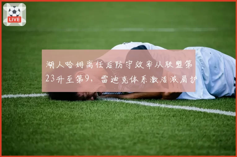 湖人哈姆离任后防守效率从联盟第23升至第9，雷迪克体系激活浓眉护框